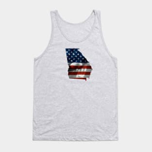 Georgia American Flag Wrap Tank Top